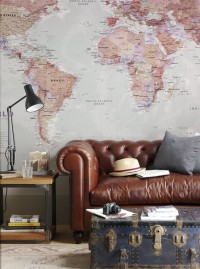 Mapa świata na ścianę