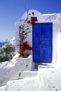 Niebieskie drzwi  Grecja