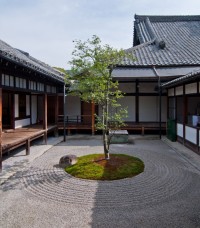 Ogród  Zen na tarasie
