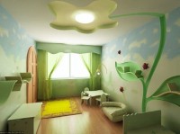 Zielony pokój dla dziewczynki
