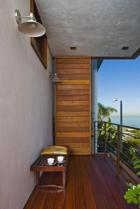 balkon w drewnie