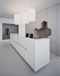 białe nowoczesne meble do biura
