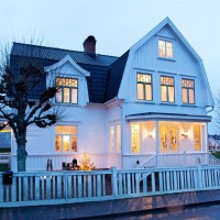 biały skandynawski dom