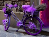 dekoracyjny rower jako dekor
