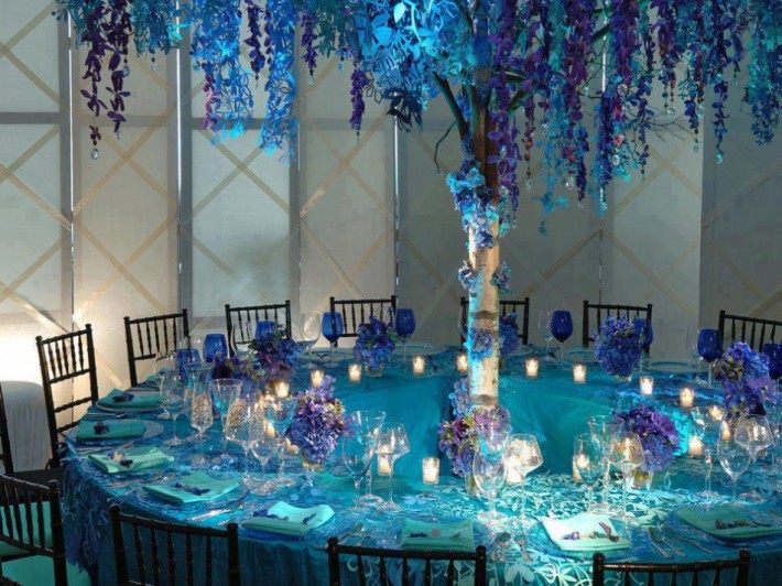 dekoracyjny stół weselny