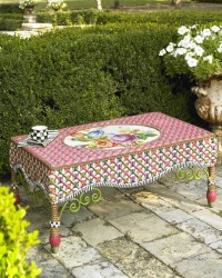 meble ogrodowe stolik rustykalny