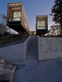 nowoczesna architektura dom bliźniak