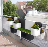 nowoczesne donice na balkon