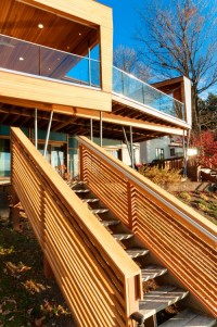 nowoczesny dom drewniane panele