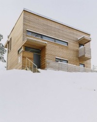 nowoczesny dom z  drewna