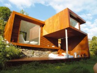 nowoczesny drewniany dom