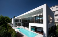 nowoczesny projekt domu biały dom