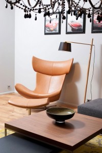 nowoczesny skórzany fotel