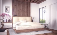 romantyczna sypialnia z dużym łóżkiem