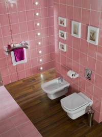 różowa łazienka