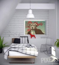 sypialnia obraz na ścianie