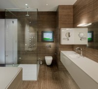 łazienka panele na podłodze i ścianie