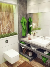 łazienka w stylu eco