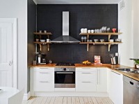 black white minimalist kitchen