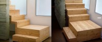 Nowoczesne schody drewniane do wnętrz