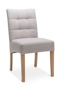 Krzesło drewniane tapicerowane pikowane